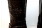 ROOTS MOTOR CYCLES Boots Cuir Marron Foncé T 43 BE