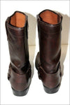 ROOTS MOTOR CYCLES Boots Cuir Marron Foncé T 43 BE