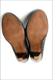 ATRAI Boots à Lacets Cuir Semi Rigide Clouté Marron Foncé T 37 TBE