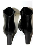 BAXXO Bottines Pointues Cuir Lisse Noir Doublées Cuir T 39 TTBE