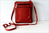 ARCUS Sac Pochette Cuir Orange Brique Bandoulière TBE