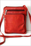 ARCUS Sac Pochette Cuir Orange Brique Bandoulière TBE
