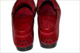 VIA VENISE Mocassins Souple Tout Cuir Rouge Foncé T 37 BE