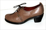 HISPANITAS Escarpins à Lacets Cuir Marron Taupe T 35 TTBE