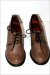 HISPANITAS Escarpins à Lacets Cuir Marron Taupe T 35 TTBE