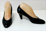 BALLY Escarpins Vintage Tout Cuir Bleu Pétrole T 4.5 / 37.5 TBE