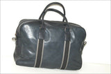 ANDRE Grand Sac Week End Simili Cuir Bleu Pétrole TBE