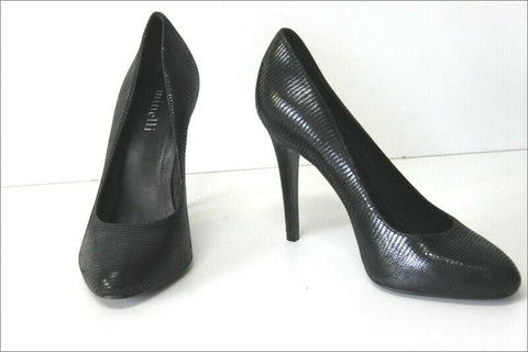 MINELLI Escarpins Cuir Noir Doublés Cuir Talons Hauts et Fins T 36 ETAT NEUF