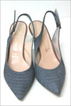 LA SCARPA Escarpins Pointus Cuir Bleu Jean T 38 BE