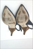LA SCARPA Escarpins Pointus Cuir Bleu Jean T 38 BE