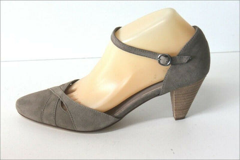 MINELLI Escarpins Velours Marron Taupe Doublés Cuir T 40  ETAT NEUF