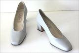 ELISA Paris  Escarpins Tout Cuir Gris Clair T 35 TBE