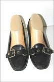 GEOX Respira Escarpins Cuir Noir Doublés Cuir Forme Mocassins T 37.5 TBE