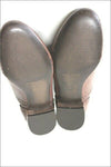 MURATTI Derby à Lacets Cuir Verni Marron Taupe Doublés Cuir T 40 TBE