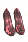 MINELLI Escarpins de Soirée  Velours Bordeaux Talons Hauts T 36 TTBE
