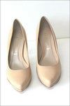 SAN MARINA Escarpins Cuir Beige Talons Hauts T 40 TBE