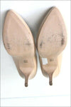 SAN MARINA Escarpins Cuir Beige Talons Hauts T 40 TBE