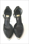 GUESS BY MARCIANO Escarpins  Cuir Chaînette DoréeTalons Aiguilles T 38 TBE