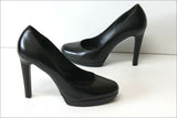 MINELLI Escarpins Cuir Noir Doublés Cuir Talons Hauts T 40 TBE