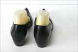 SAN MARINA Escarpins Pointus Cuir Lisse Noir T 37 TBE