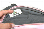 LACOSTE Sacoche Banane Toile Enduite Rose Claire BE