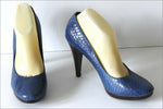 JONAK Escarpins Cuir Bleu Iris Doublés Cuir T 40 TBE