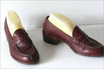 MINELLI  Mocassins  Vintage Tout Cuir Bordeaux T 41 BE