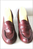 MINELLI  Mocassins  Vintage Tout Cuir Bordeaux T 41 BE