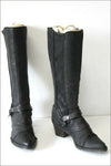 COCO & ABRICOT Bottes Pointues Cuir  Noir T 38 TBE