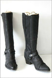 COCO & ABRICOT Bottes Pointues Cuir  Noir T 38 TBE