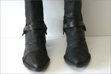 COCO & ABRICOT Bottes Pointues Cuir  Noir T 38 TBE