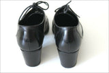 MINELLI Escarpins à Lacets Cuir Noir Doublés Cuir T 36 TBE