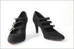 ERAM Escarpins Cuir et DAIM Noir T 38 TTBE
