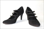 ERAM Escarpins Cuir et DAIM Noir T 38 TTBE