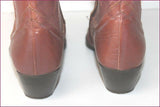 COSMO PARIS Mi Bottes Pointues Cuir Souple Marron T 39 TBE