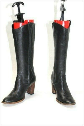 VALROY Bottes Cuir Noir Lisse T36  TTBE