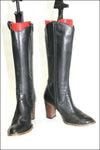 VALROY Bottes Cuir Noir Lisse T36  TTBE