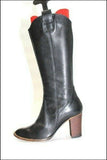 VALROY Bottes Cuir Noir Lisse T36  TTBE
