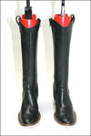 VALROY Bottes Cuir Noir Lisse T36  TTBE