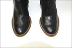 VALROY Bottes Cuir Noir Lisse T36  TTBE