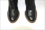 VALROY Bottes Cuir Noir Lisse T36  TTBE