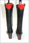 VALROY Bottes Cuir Noir Lisse T36  TTBE