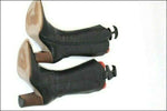 VALROY Bottes Cuir Noir Lisse T36  TTBE