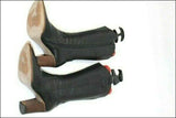 VALROY Bottes Cuir Noir Lisse T36  TTBE