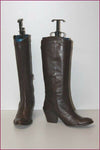 Bottes Cuir Marron Foncé Doublées Cuir T 36 TBE