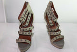 Escarpins FRIIS COMPANY  Cuir Gris Motifs Etoiles T 39  TTBE
