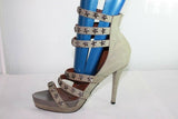 Escarpins FRIIS COMPANY  Cuir Gris Motifs Etoiles T 39  TTBE