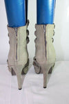Escarpins FRIIS COMPANY  Cuir Gris Motifs Etoiles T 39  TTBE