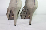 Escarpins FRIIS COMPANY  Cuir Gris Motifs Etoiles T 39  TTBE