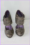 Escarpins  JEAN CLAUDE BIGUINE Cuir Synthétique Marron/ Gris T 39 TBE